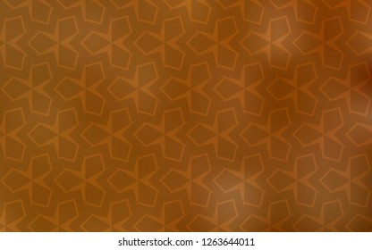 Light Orange vector cover in polygonal style. Modern abstract illustration with colorful rectangles. Modern template for your landing page.