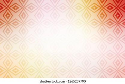 Light Orange vector cover in polygonal style. Decorative design in abstract style with rectangles. Smart design for your business advert.