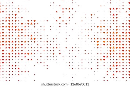 Light Orange vector cover in polygonal style. Beautiful illustration with triangles in nature style. Pattern for commercials.