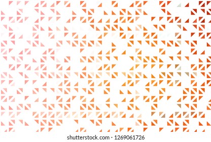 Light Orange vector cover in polygonal style. Beautiful illustration with triangles in nature style. Pattern for busines ad, booklets, leaflets