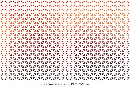 Light Orange vector cover in polygonal style. Decorative design in abstract style with triangles. Template for wallpapers.