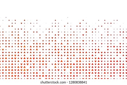 Light Orange vector cover in polygonal style. Decorative design in abstract style with triangles. Modern template for your landing page.