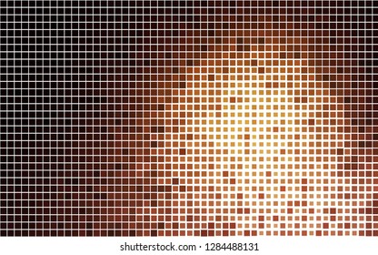 Light Orange vector cover in polygonal style. Rectangles on abstract background with colorful gradient. Smart design for your business advert.