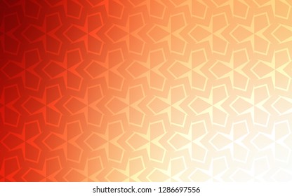 Light Orange vector cover in polygonal style. Abstract gradient illustration with rectangles. Modern template for your landing page.