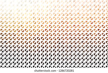 Light Orange vector cover in polygonal style. Triangles on abstract background with colorful gradient. Pattern can be used for websites.
