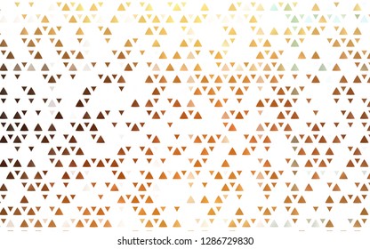 Light Orange vector cover in polygonal style. Modern abstract illustration with colorful triangles. Pattern can be used for websites.