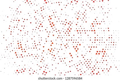 Light Orange vector cover in polygonal style. Beautiful illustration with triangles in nature style. Pattern can be used for websites.