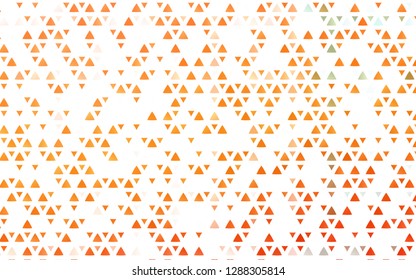 Light Orange vector cover in polygonal style. Abstract gradient illustration with triangles. Pattern for busines ad, booklets, leaflets
