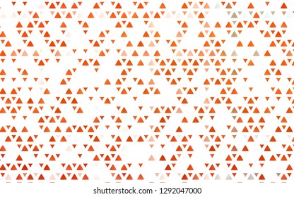 Light Orange vector cover in polygonal style. Abstract gradient illustration with triangles. Smart design for your business advert.