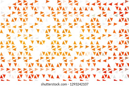 Light Orange vector cover in polygonal style. Modern abstract illustration with colorful triangles. Pattern for commercials.
