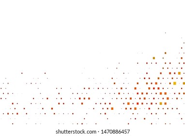 Light Orange vector cover in polygonal style. Modern abstract illustration with colorful rectangles. The template can be used as a background.
