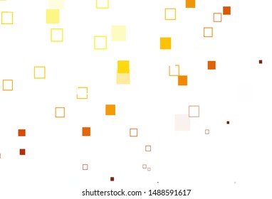 Light Orange vector cover with polygonal style. Modern abstract illustration with colorful rectangles. Pattern for commercials.