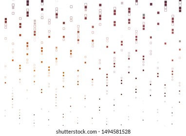 Light Orange vector cover with polygonal style. Decorative design in abstract style with rectangles. Smart design for your business advert.
