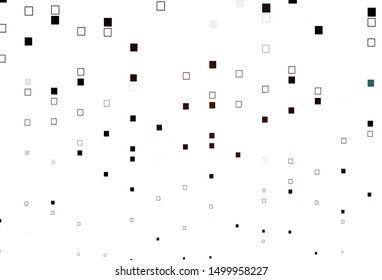 Light Orange vector cover with polygonal style. Decorative design in abstract style with rectangles. Smart design for your business advert.
