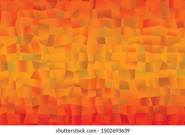 Light Orange vector cover with polygonal style. Glitter abstract illustration with rectangular shapes. Smart design for your business advert.