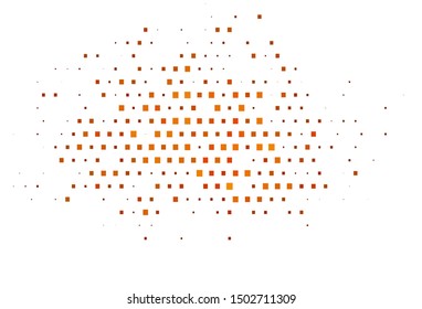 Light Orange vector cover in polygonal style. Beautiful illustration with rectangles and squares. The template can be used as a background.