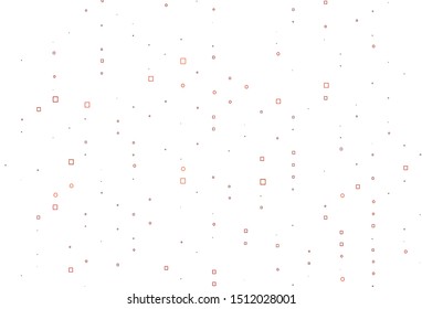 Light Orange vector cover with polygonal style. Rectangles on abstract background with colorful gradient. Smart design for your business advert.