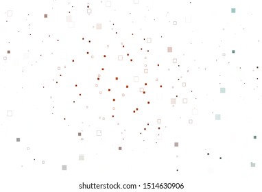 Light Orange vector cover with polygonal style. Abstract gradient illustration with rectangles. Pattern for busines booklets, leaflets.