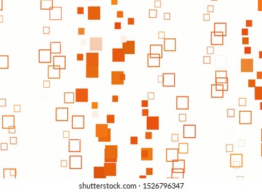 Light Orange vector cover with polygonal style. Illustration with set of colorful rectangles. Pattern for busines booklets, leaflets.