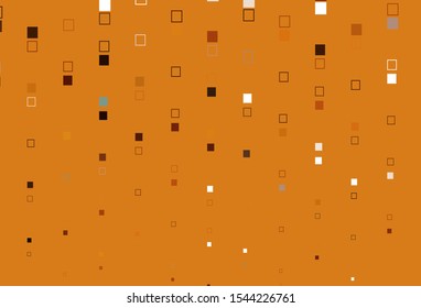 Light Orange vector cover with polygonal style. Abstract gradient illustration with rectangles. Pattern for busines booklets, leaflets.