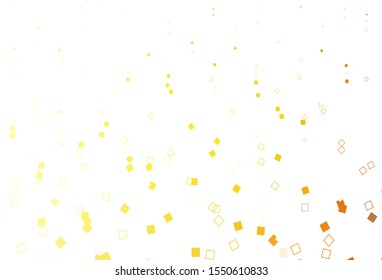Light Orange vector cover with polygonal style. Abstract gradient illustration with rectangles. Pattern for busines booklets, leaflets.