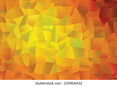 Light Orange vector cover with polygonal style. Beautiful illustration with rectangles and squares. Pattern for busines booklets, leaflets.