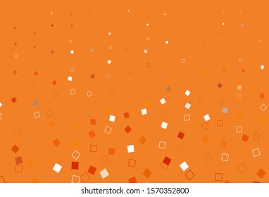 Light Orange vector cover with polygonal style. Modern abstract illustration with colorful rectangles. Modern template for your promotion.