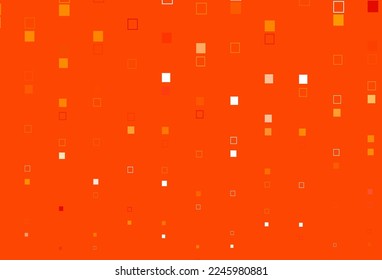 Tapa vectorial de naranja claro con estilo poligonal. Rectángulos sobre fondo abstracto con gradiente colorido. Patrón para sitios web, páginas de inicio.