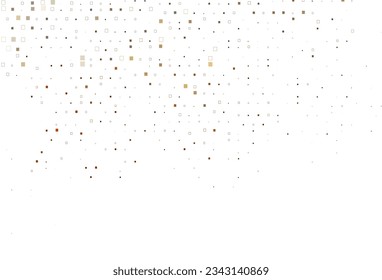 Tapa vectorial de naranja claro con estilo poligonal. Ilustración de gradiente abstracto con rectángulos. Plantilla moderna para su promoción.