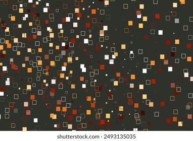 Light Orange vector cover with polygonal style. Abstract gradient illustration with rectangles. Background for cell phones.