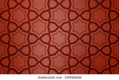 Light Orange vector cover with small and big stars. Modern geometrical abstract illustration with stars. Pattern for websites, landing pages.
