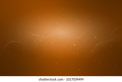 Light Orange vector cover with spots. Modern abstract illustration with colorful water drops. The pattern can be used for aqua ad, booklets.