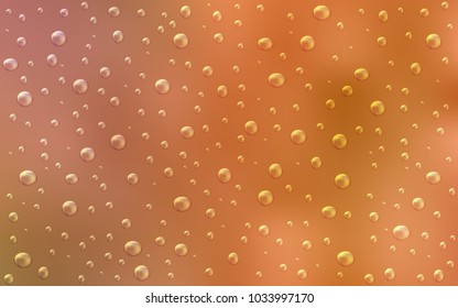 Light Orange vector cover with spots. Blurred bubbles on abstract background with colorful gradient. Beautiful design for your business natural advert.
