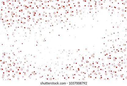 Light Orange vector  cover with spots. Glitter abstract illustration with blurred drops of rain. Completely new template for your brand book.