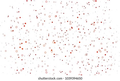 Light Orange vector  cover with spots. Glitter abstract illustration with blurred drops of rain. The pattern can be used for beautiful websites.