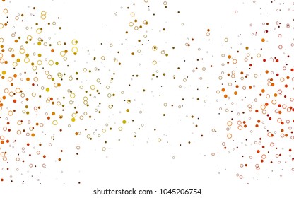 Light Orange vector  cover with spots. Modern abstract illustration with colorful water drops. Completely new template for your brand book.