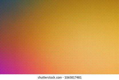 Light Orange vector cover with spots. Blurred bubbles on abstract background with colorful gradient. Pattern can be used for futuristic ad, booklets.