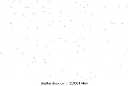 Light Orange vector  cover with spots. Illustration with set of shining colorful abstract circles. Completely new template for your brand book.
