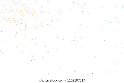 Light Orange vector  cover with spots. Blurred bubbles on abstract background with colorful gradient. Completely new template for your brand book.
