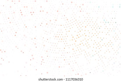 Light Orange vector  cover with spots. Modern abstract illustration with colorful water drops. Completely new template for your brand book.