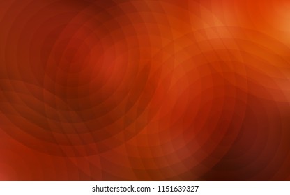 Light Orange vector cover with spots. Blurred decorative design in abstract style with bubbles. Completely new template for your brand book.