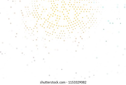 Light Orange vector  cover with spots. Blurred decorative design in abstract style with bubbles. New design for ad, poster, banner of your website.