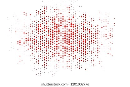 Light Orange vector cover with spots. Blurred decorative design in abstract style with bubbles. Pattern for beautiful websites.