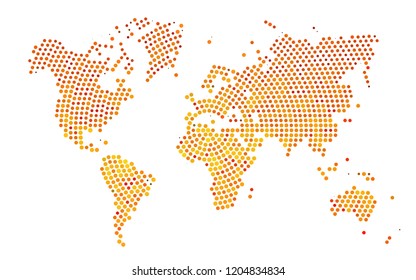 Light Orange vector cover with spots. Modern abstract illustration with colorful water drops. Template for your brand book.