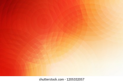 Light Orange vector cover with spots. Abstract illustration with colored bubbles in nature style. Pattern can be used for futuristic ad, booklets.