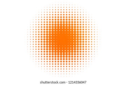 Light Orange vector cover with spots. Abstract illustration with colored bubbles in nature style. Template for your brand book.