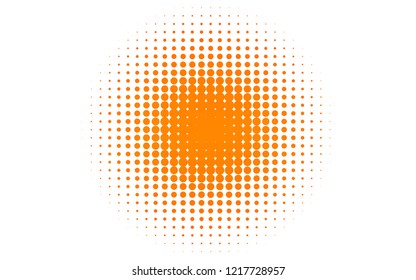 Light Orange vector cover with spots. Modern abstract illustration with colorful water drops. Pattern for ads, leaflets.