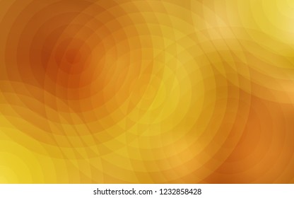 Light Orange vector cover with spots. Blurred decorative design in abstract style with bubbles. Pattern can be used as texture of wallpapers.