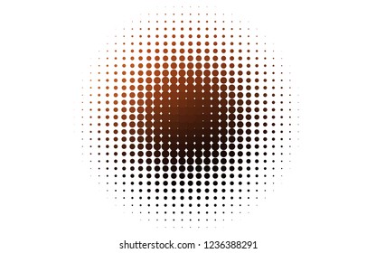 Light Orange vector cover with spots. Glitter abstract illustration with blurred drops of rain. Pattern for ads, leaflets.