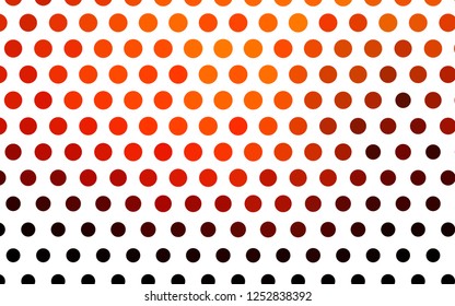 Light Orange vector cover with spots. Modern abstract illustration with colorful water drops. Pattern for ads, booklets.